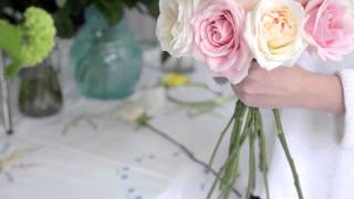 How to make a Rose Hand  tied Bridal Bouquet [upl. by Nylrebmik586]