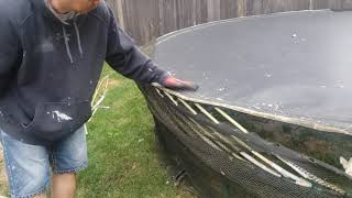 HOW TO DISASSEMBLE SPRINGFREE TRAMPOLINE RODS IN SECONDS BY EASIEST WAY [upl. by Gardener]