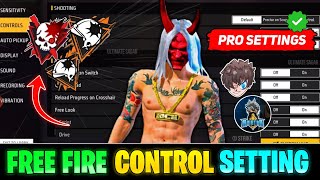 FREE FIRE CONTROL SETTING  FREE FIRE MAX SETTING  FF CONTROL SETTINGS  FREE FIRE PRO SETTINGS [upl. by Atiuqrahs]