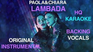 Lambada Karaoke  HQ Instrumental  Paola e Chiara Boomdabash [upl. by Joana]