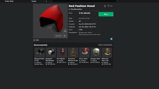 Blue Fashion Hood amp Red Fashion Hood  Roblox [upl. by Olaznog]