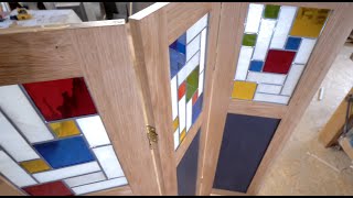 DÉCO INTÉRIEURE  UN PARAVENT À VITRAIL MONDRIAN [upl. by Anaiad]