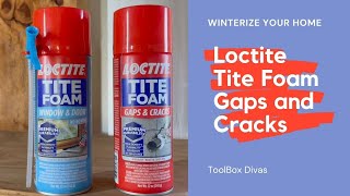 Easy Way To Winterize Your Home Using Loctite Tite Foam Gaps and Cracks [upl. by Ayatnohs]