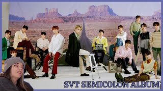 세븐틴SEVENTEEN   Semicolon Album Reaction ll Happy Day 2 Of SVT Week [upl. by Oluas]