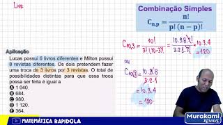 COMBINAÇÃO SIMPLES  ANÁLISE COMBINATÓRIA 02 [upl. by Jeremiah]