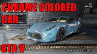 GTA 5  How To Get A Chrome Colored Car [upl. by Nereus]