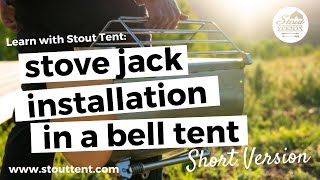 Stove Jack Installation in Your Stout Tent Bell Tent [upl. by Rea]