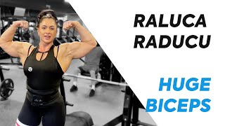 Raluca Raducu  Heavy Biceps Triceps amp Chest Workout  Pozedown [upl. by Loise]