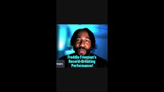 Freddie Freemans Record Breaking Performance shorts podcast mlb baseball trending reels [upl. by Ahdar967]