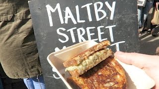 Maltby Street Market Street Food via Tower Bridge  Druid Street [upl. by Nreval338]