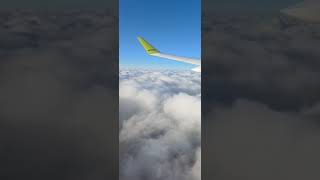 Majestic Cloudscape A Stunning View from the Airplane Window Europe qudoosbaigvlogs viralshorts [upl. by Atikel840]