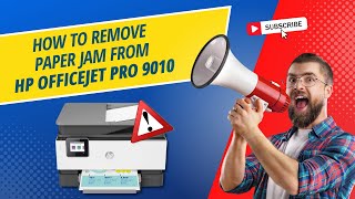 How to Remove Paper Jam from HP Officejet Pro 9010  Printer Tales [upl. by Harrus]