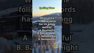 Spelling Time 531 spelling englishlearning englishvocabulary questions quiz [upl. by Ulrick]