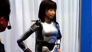 HRP4C Female Robot Dances Sings Frightens  HOT [upl. by Ronoc]