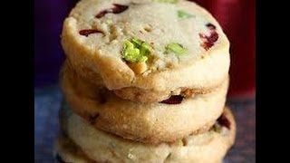 Christmas Cranberry amp Pistachio Shortbread Cookies [upl. by Augustin]