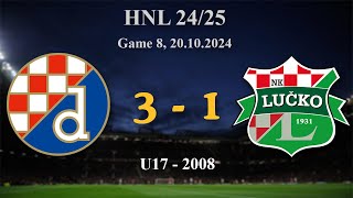 8 2008 U17 Dinamo 31 Lučko HNL 2425 20102024 croatiafootball hnl [upl. by Gabrielle]