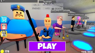 LIVE  PLAYING As All NEW Barry MORPHS And USING POWERS  NEW ROBLOX BARRYS PRISON RUN V2 OBBY [upl. by Siol]