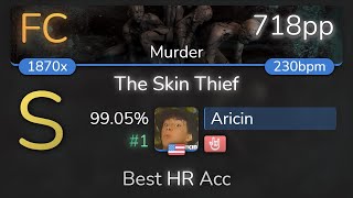 Aricin  Nekrogoblikon  The Skin Thief Murder HR 9905 1 718pp FC  osu [upl. by Talbott]