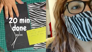 DO MASK WITHOUT A PATTERN DIY BEGINNER [upl. by Nurav]