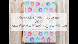 Erin Condren Teacher Lesson Planner 201718 as Homeschool Planner [upl. by Aihtibat]