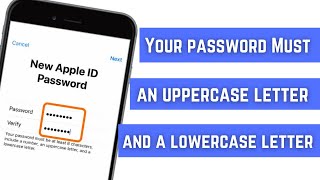 Your Password must include an Uppercase letter and a Lowercase letter  iPhone iPad Fixed 2024 [upl. by Rather198]