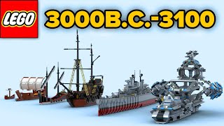 LEGO Evolution of WARSHIPS  Comparison [upl. by Arella877]