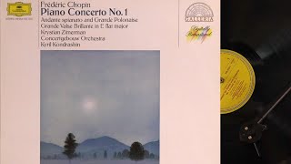 LP Chopin  Piano Concerto No 1  Zimerman side B [upl. by Aipmylo]