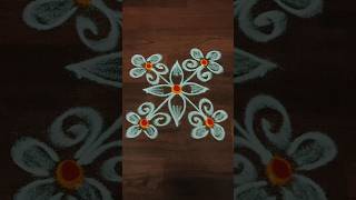 Small Rangoli designs with dots rangoli easyrangoli small shorts youtubeshorts trending short [upl. by Hgielac]