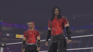 WWE 2K24 Hardys vs Dudleys TLC match  Crazy Double Table Finish [upl. by Savil]