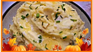 Thanksgiving Menu Day 12 Creamy Mashed Potatoes [upl. by Eartnoed]