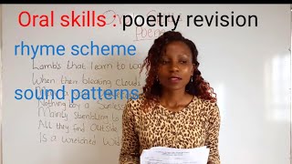 Oral Poem Describe the rhyme scheme and identify the sound patterns [upl. by Clymer]