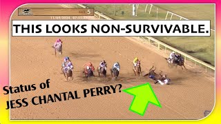 Was quotJess Chantal Perryquot KILLED AT LONE STAR 11924 lonestarpark horseracing [upl. by Tshombe482]