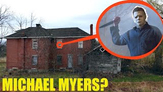 you wont believe what our drone caught on camera inside the Michael Myers House  we saw him [upl. by Alled]