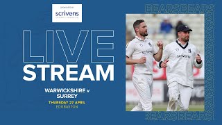 🔴 LIVE  Warwickshire v Surrey  County Championship  Day One [upl. by Rramel]