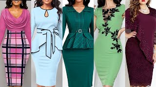 Most stylish sheath cocktail evening party wear dresses ideas for womens [upl. by Htnamas]