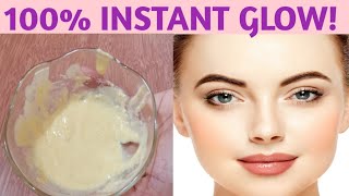 Permanent Skin Whitening Wheat Flour Face Pack Get Fair amp Glowing Skin Instantly [upl. by Roleat]