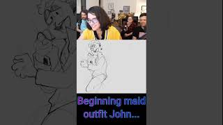 drawfee draws hot John Arbuckle and John Arbuckle as a maid garfield compilation [upl. by Jelene]