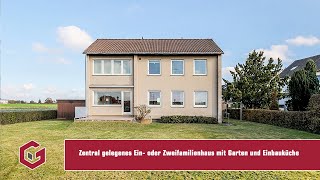 Platz für 2 Generationen Zentral gelegenes Ein oder Zweifamilienhaus mit Garten und Einbauküche [upl. by Medardas]