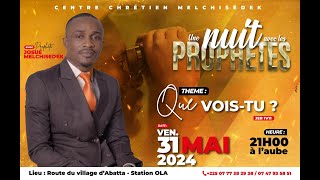 UNE NUIT AVEC LES PROPHETES  PREDICATION  PROPHETE JOSUE MELCHISEDEK [upl. by Arrec]