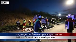 07042015 KC 50Jähriger bei Überschlag herausgeschleudert [upl. by Thorlay]