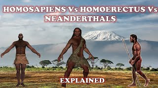 Did The Homo erectus Homo sapiens And Neanderthals Coexist   Explained 2020 [upl. by Eceertal]