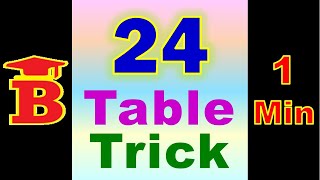 24 Table Trick [upl. by Isac]