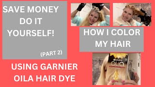 Garnier Olia Hair Dye DO IT YOURSELF an Save [upl. by Elocin]