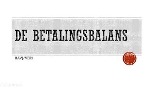 Examentraining Economie  De betalingsbalans [upl. by Tymon]