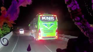 RRR Travels chasing KNR Tranz overtake new setc bus amp intercity smart bus [upl. by Elyagiba]