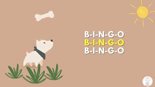 Bingo Dog Song  Soft Instrumental Version with Lyrics  Piano Lullaby [upl. by Felicie]