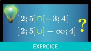 intervalle • Déterminer lintersection et la réunion dintervalles I∩J et IUJ • seconde exercice [upl. by Luanni]
