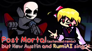 Corrupted Mii VS Touhou AI  Post Mortal Remix but New Austin and RumiAI sing it  FNF Cover [upl. by Eat]