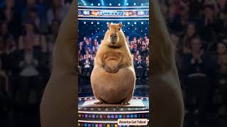 Capybara Brings Fun on America’s Got Talent！卡皮巴拉上美国达人秀！カピバラが『アメリカズ・ゴット・タレント』に出演！ ai funny agt [upl. by Aibara114]