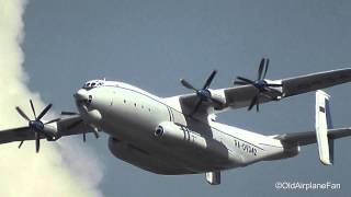 Russia Air Force Antonov AN22 Antei flyby at Moscow Zhukovsky HD [upl. by Edmee]